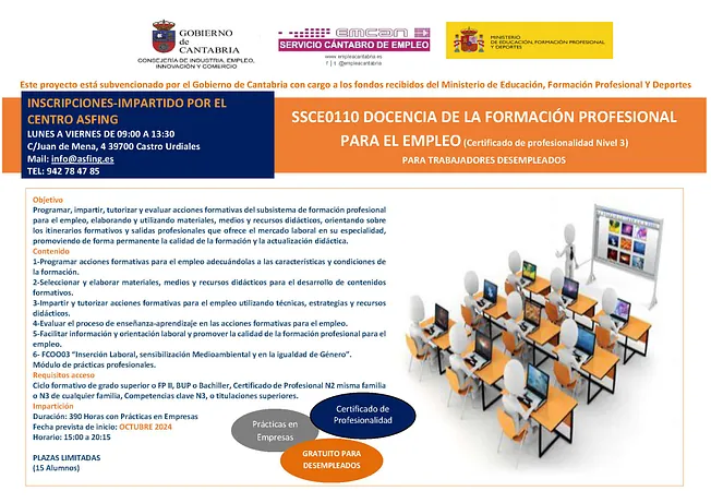Convocatorias año 2025 de Asfing Soluciones Empresariales